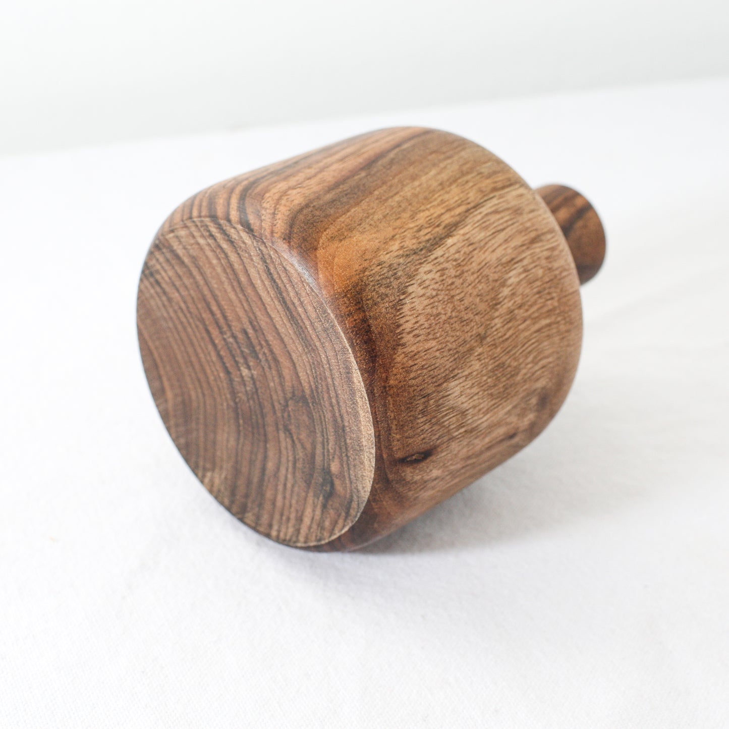 Walnut Wood Vase Small