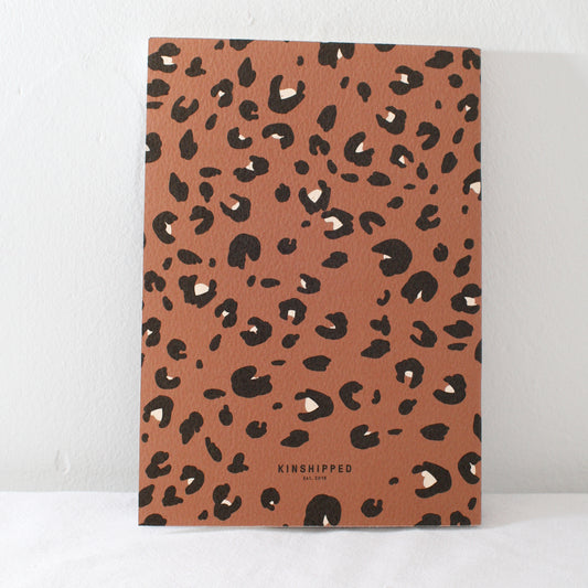 A5 Notebook Cinnamon Leopard
