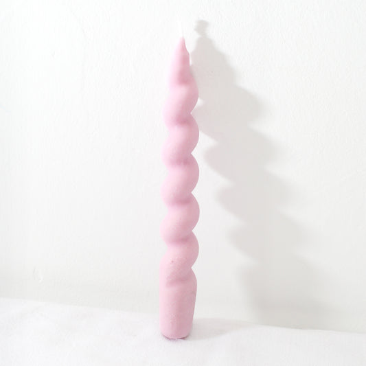 Wide Spiral Taper Candle